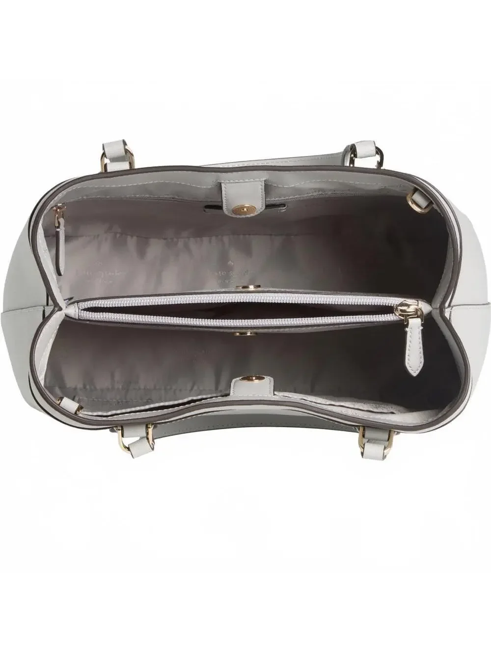 Kate Spade Sienna Medium Satchel Crossbody Bag PLATINUM GREY